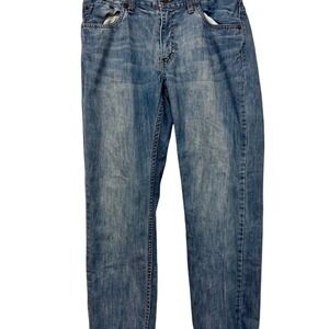 Levi's Men's 505 Regular Fit‎ Straight Leg Jeans Size 32x27 Medium Wash